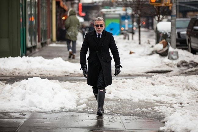 Nick Wooster wearing Hunter Original