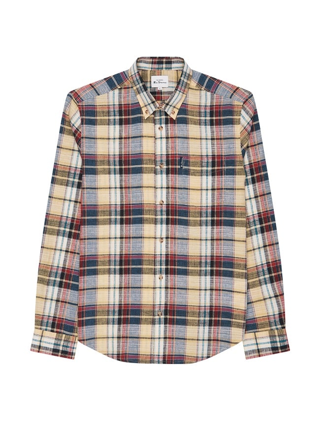 Slub Madras Check Shirt - £70