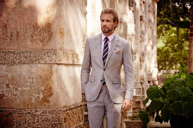 Lyon, Grey Linen Suit