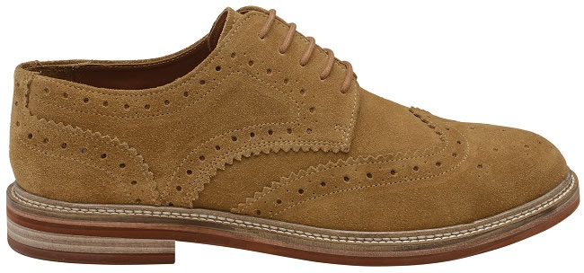 Fry sand suede brogue shoe