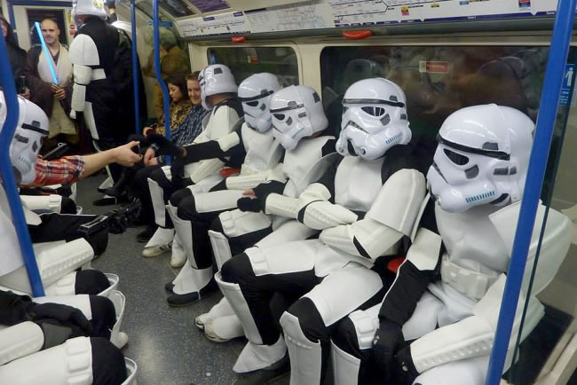 Fancydress on the London Underground