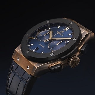 The Hublot Classic Fusion Bronze Bucherer Blue Editions