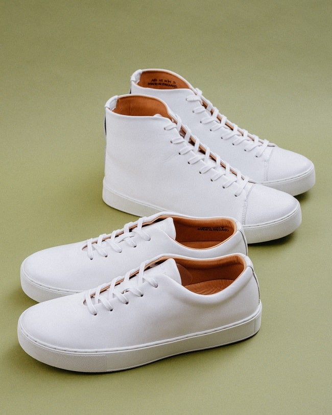 Abington Hi Toe Cap & Upton Wholecut - All White Calf Leather